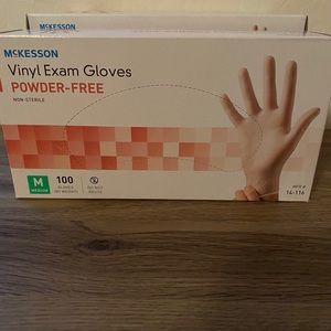 McKesson vinyl powder free gloves